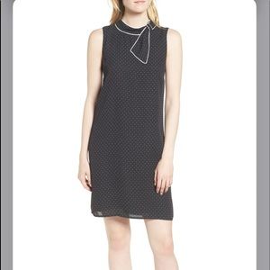 NWT CHIC POLKA DOT CeCe HIGH NECK SHIFT DRESS
